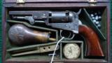 VERY RARE KIDDER MARKED CASE FITTED WITH AN 1849 COLT POCKET REVOLVER - 1 of 17