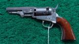 VERY RARE KIDDER MARKED CASE FITTED WITH AN 1849 COLT POCKET REVOLVER - 6 of 17