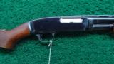 WINCHESTER MODEL 42 410 PUMP ACTION SHOTGUN WITH A SIMMONS RIB - 1 of 13