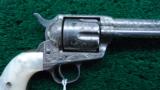 FACTORY ENGRAVED COLT SINGLE ACTION WITH BLACK POWDER FRAME - 1 of 15
