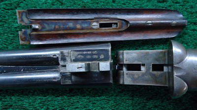 W. RICHARDS DOUBLE BARREL HAMMERLESS 12 GAUGE SHOTGUN - Image 12 of 17