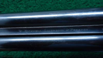 W. RICHARDS DOUBLE BARREL HAMMERLESS 12 GAUGE SHOTGUN - Image 9 of 17