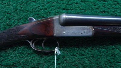 W. RICHARDS DOUBLE BARREL HAMMERLESS 12 GAUGE SHOTGUN