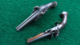 PAIR OF DOUBLE FLINT PISTOLS WITH CASE - 3 of 22