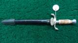 GERMAN HUNTING DAGGER WITH 10 BLADE MARKED SOLINGEN GERMANY - 3 of 7