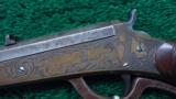 REMINGTON BEALS FACTORY ENGRAVED BRASS FRAME RIFLE - 9 of 20