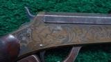  REMINGTON BEALS FACTORY ENGRAVED BRASS FRAME RIFLE - 8 of 20