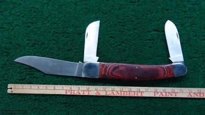 HUGE THREE BLADE FOLDING JACK KNIFE - Image 5 of 6