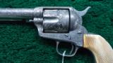 EXTREMELY RARE COLT EXHIBITION ENGRAVED PANEL NICKEL PLATED SINGLE ACTION ARMY REVOLVER - 2 of 21