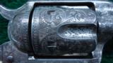 EXTREMELY RARE COLT EXHIBITION ENGRAVED PANEL NICKEL PLATED SINGLE ACTION ARMY REVOLVER - 7 of 21
