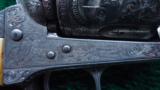 EXTREMELY RARE COLT EXHIBITION ENGRAVED PANEL NICKEL PLATED SINGLE ACTION ARMY REVOLVER - 9 of 21