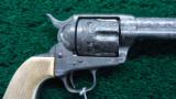 EXTREMELY RARE COLT EXHIBITION ENGRAVED PANEL NICKEL PLATED SINGLE ACTION ARMY REVOLVER - 1 of 21