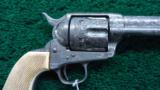 EXTREMELY RARE COLT EXHIBITION ENGRAVED PANEL NICKEL PLATED SINGLE ACTION ARMY REVOLVER - 2 of 21