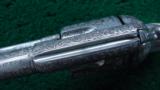 EXTREMELY RARE COLT EXHIBITION ENGRAVED PANEL NICKEL PLATED SINGLE ACTION ARMY REVOLVER - 15 of 21