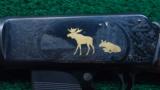 FACTORY ENGRAVED GOLD INLAID MODEL 07 CASED WINCHESTER RIFLE - 8 of 25
