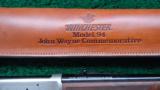 JOHN WAYNE COMMEMORATIVE MODEL 94 WINCHESTER SADDLE RING CARBINE - 21 of 24