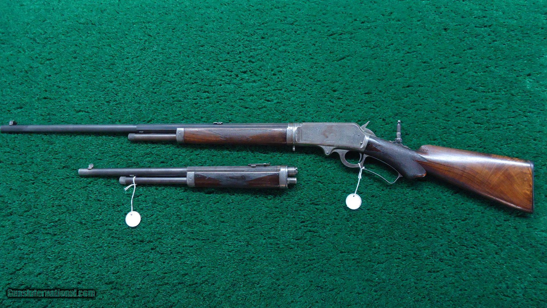 TWO BARREL DELUXE ENGRAVED MARLIN MODEL 1893 TAKE DOWN RIFLE IN CALIBER ...