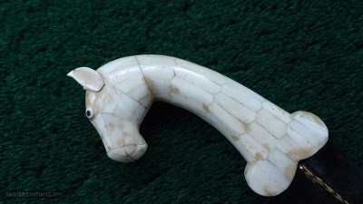 INDO PERSIAN MUGHAL DAGGER WITH HORSE HEAD HANDLE - Image 7 of 11