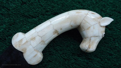 INDO PERSIAN MUGHAL DAGGER WITH HORSE HEAD HANDLE - Image 5 of 11