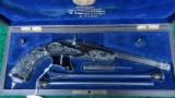 CASED DELUXE CARVED FRENCH TARGET PISTOL WITH FLOBERT STYLE ACTION - 20 of 21