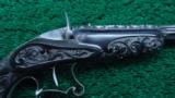 CASED DELUXE CARVED FRENCH TARGET PISTOL WITH FLOBERT STYLE ACTION - 5 of 21