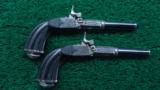 FANTASTIC CASED PAIR OF DEEP RELIEF ENGRAVED FRENCH PERCUSSION PISTOLS - 1 of 20