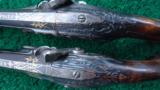 VERY INTERESTING PAIR OF EUROPEAN PERCUSSION PISTOLS - 11 of 15