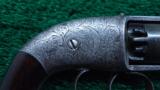 ONE OF A KIND EXHIBITION QUALITY ENGRAVED PETTENGILL PERCUSSION REVOLVER - 5 of 16