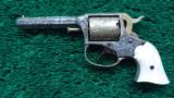CASED ENGRAVED REMINGTON RIDER POCKET REVOLVER WITH MOTHER OF PEARL GRIPS - 3 of 16