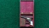 CASED ENGRAVED REMINGTON RIDER POCKET REVOLVER WITH MOTHER OF PEARL GRIPS - 15 of 16