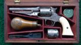 CASED FACTORY ENGRAVED REMINGTON NEW MODEL POLICE CONVERSION - 2 of 21