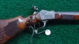 GOLD AND SILVER INLAID AND ENGRAVED GERMAN ZIMMERSCHUETZEN RIFLE BY C. STIEGELE - 1 of 19