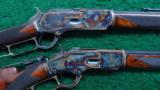 BEAUTIFUL PAIR OF A 1873 AND A 1876 DELUXE RIFLES COMPLETELY RESTORED BY DOUG TURNBULL - 1 of 21