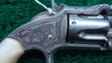 SMITH & WESSON NUMBER 1-1/2 ENGRAVED REVOLVER - 6 of 11