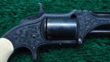 CASED SMITH & WESSON ENGRAVED MODEL 1-1/2 FIRST ISSUE REVOLVER - 2 of 15