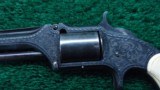 CASED SMITH & WESSON ENGRAVED MODEL 1-1/2 FIRST ISSUE REVOLVER - 3 of 15