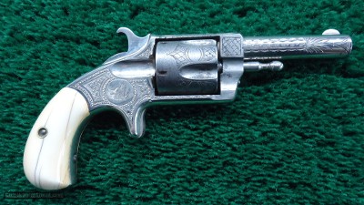 HOPKINS & ALLEN #2 BLUE JACKET 32 CALIBER REVOLVER