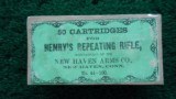 BOX OF HENRY REPEATING RIFLE CARTRIDGES - 1 of 8