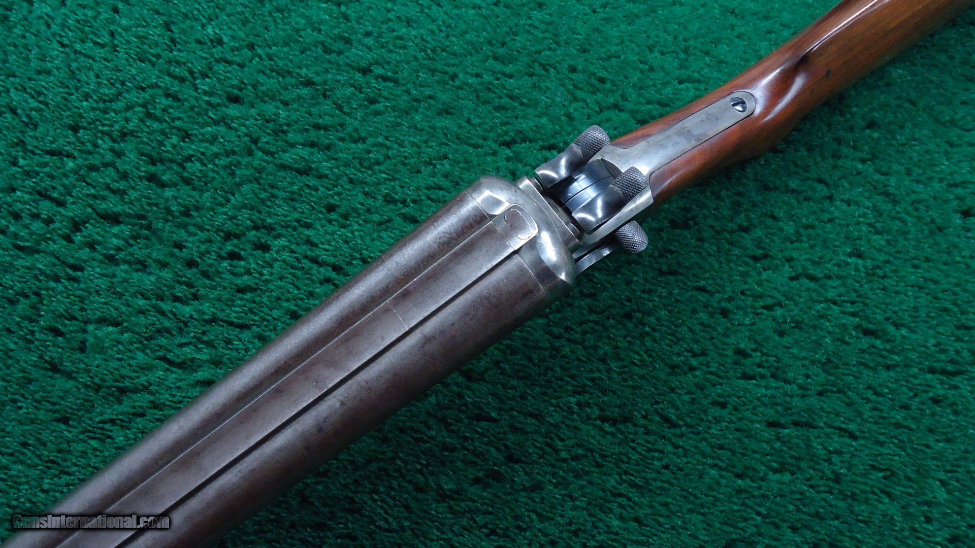 Serial number 7 remington hepburn double barrel shotgun. 