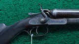 CASED ALEXANDER HENRY DOUBLE BARREL 12 GAUGE SHOTGUN - 1 of 22