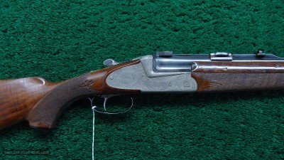 AUSTRIAN MADE 2-BARREL SET OF O/U DOUBLE BARREL RIFLE