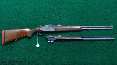 AUSTRIAN MADE 2-BARREL SET OF O/U DOUBLE BARREL RIFLE - Image 20 of 22