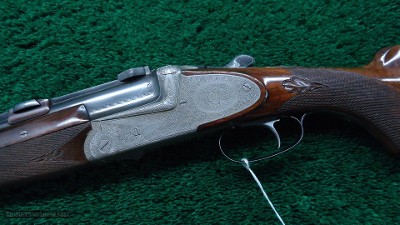 AUSTRIAN MADE 2-BARREL SET OF O/U DOUBLE BARREL RIFLE - Image 2 of 22