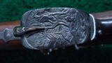 BEAUTIFUL GERMAN HALF STOCK PERCUSSION CARVED AND RELIEF ENGRAVED RIFLE - 12 of 21