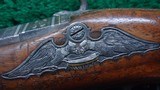 BEAUTIFUL GERMAN HALF STOCK PERCUSSION CARVED AND RELIEF ENGRAVED RIFLE - 9 of 21