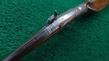 BEAUTIFUL GERMAN HALF STOCK PERCUSSION CARVED AND RELIEF ENGRAVED RIFLE - 4 of 21