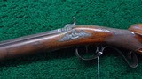 BEAUTIFUL GERMAN HALF STOCK PERCUSSION CARVED AND RELIEF ENGRAVED RIFLE - 2 of 21