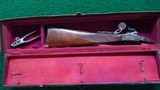 DELUXE CASED MAYNARD MODEL 1865 SPORTING RIFLE WITH 2 SETS OF BARRELS - 23 of 25