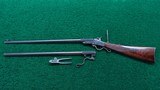DELUXE CASED MAYNARD MODEL 1865 SPORTING RIFLE WITH 2 SETS OF BARRELS - 18 of 25