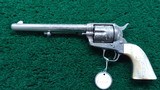 EXTREMELY RARE COLT EXHIBITION ENGRAVED PANEL NICKEL PLATED SINGLE ACTION ARMY REVOLVER - 4 of 23